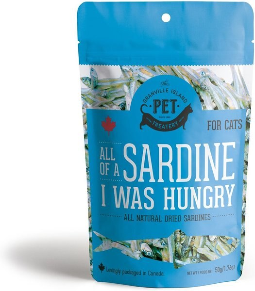 The Granville Island Pet Treatery 'All of a Sardine I was Hungry Dehydrated Sardine Dog and Cat Treats， 1.76-oz bag