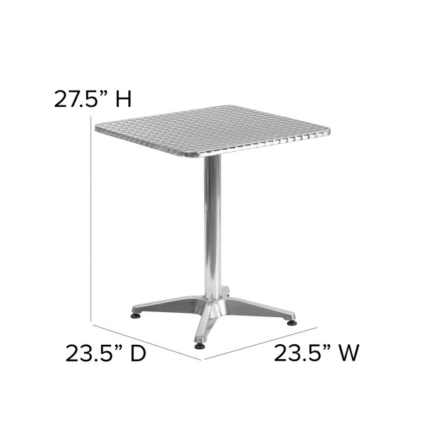 Square Aluminum Indoor outdoor Table