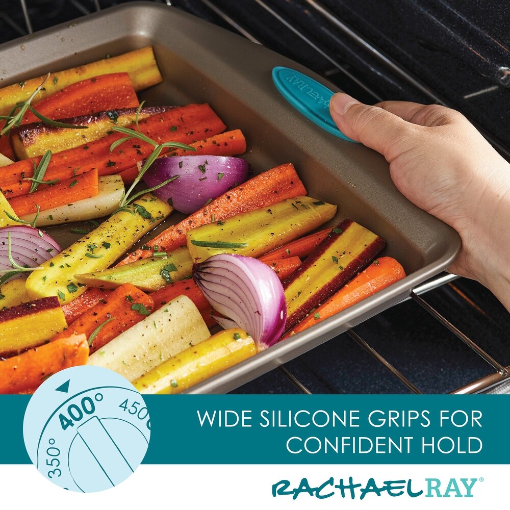 Rachael Ray Cucina Nonstick Bakeware and Tool Set  6 Piece  Agave Blue