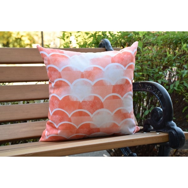 20 x 20 Inch Zircoland Geometric Print Outdoor Pillow