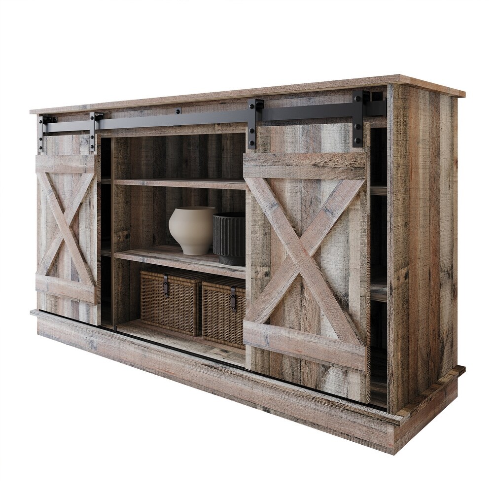 CraftPorch Vintage Style X shaped TV Stand Console