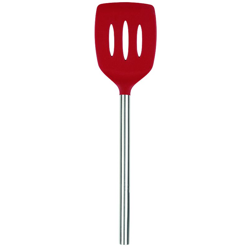 Tovolo Silicone Slotted Turner With Stainless Steel Handle