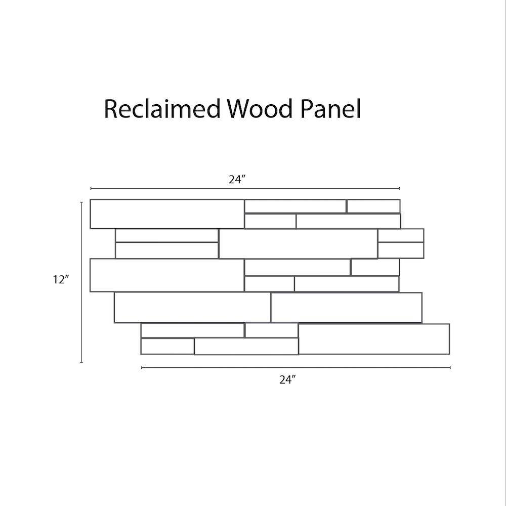 Realstone Systems Reclaimed Wood 12 in. x 24 in. x 12 in. Multi Teak Wood Wall Panel (10-PanelsBox) 139708050