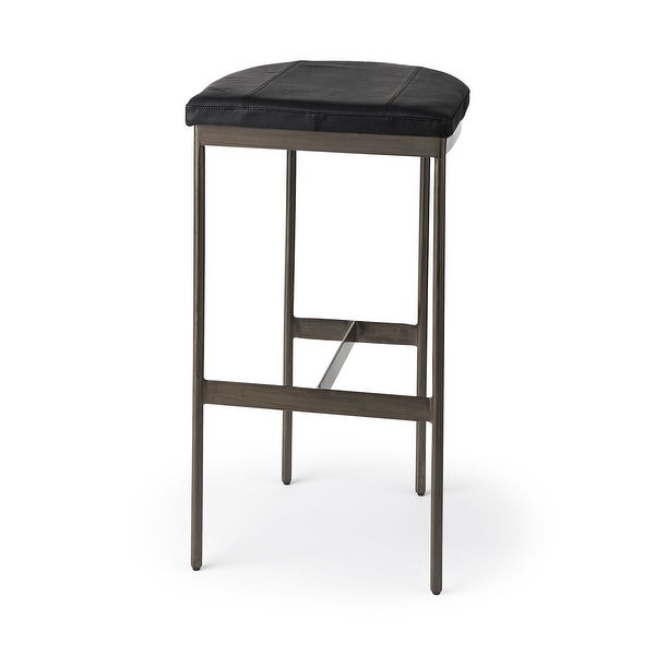 Bar Stool with Gold Metal Frame - 18