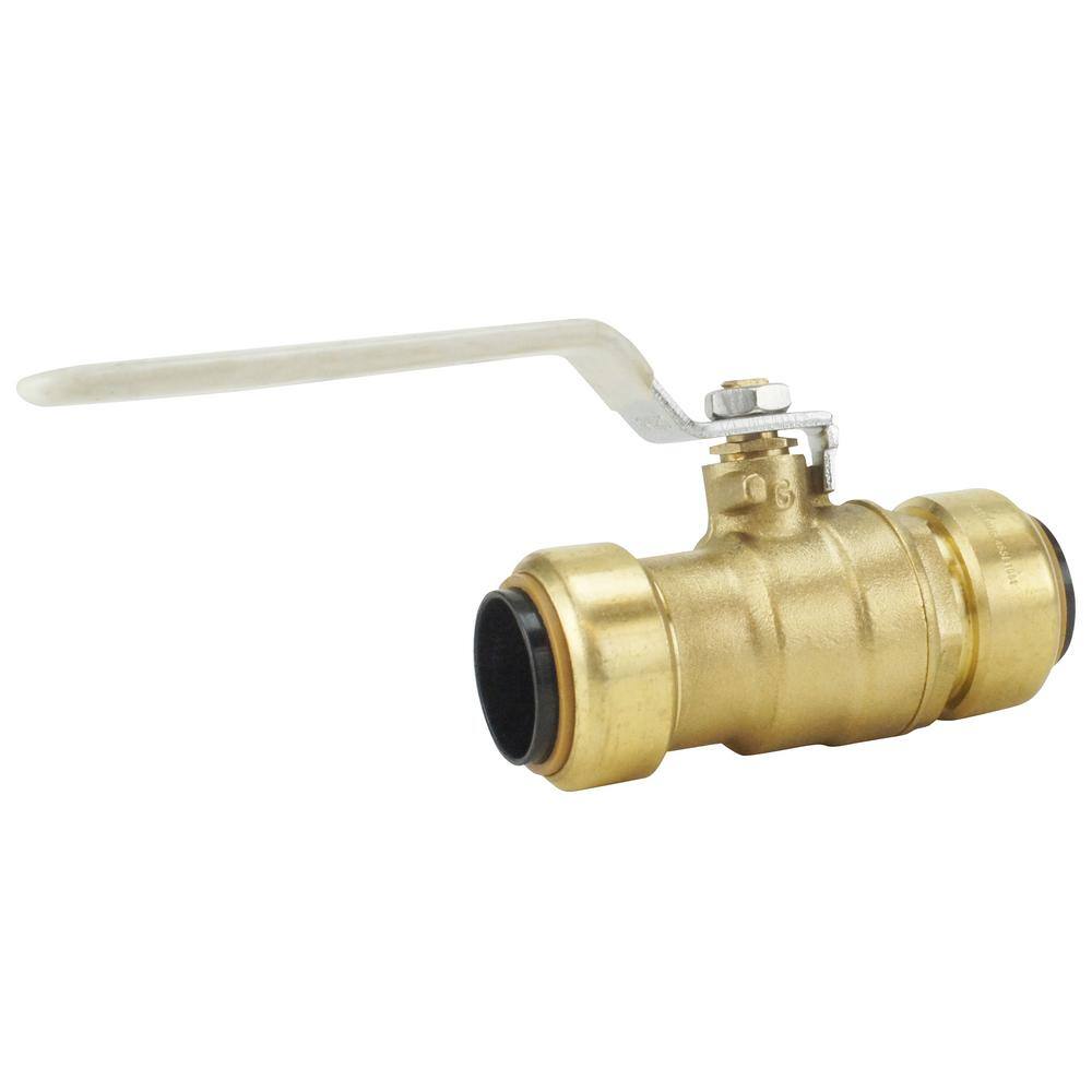 Tectite 34 in. Brass Push-to-Connect Ball Valve FSBBV34