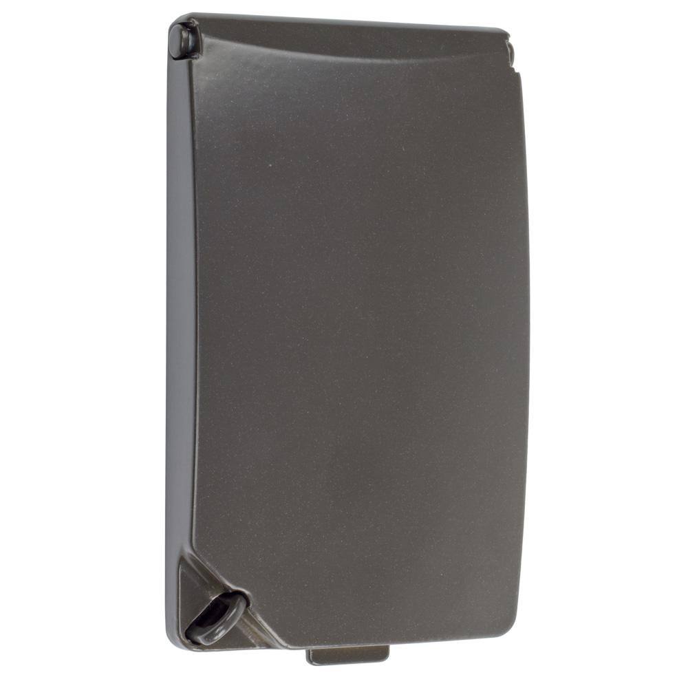 Commercial Electric Bronze 1-Gang HorizontalVertical Weatherproof Universal Device Cover WCFV1B