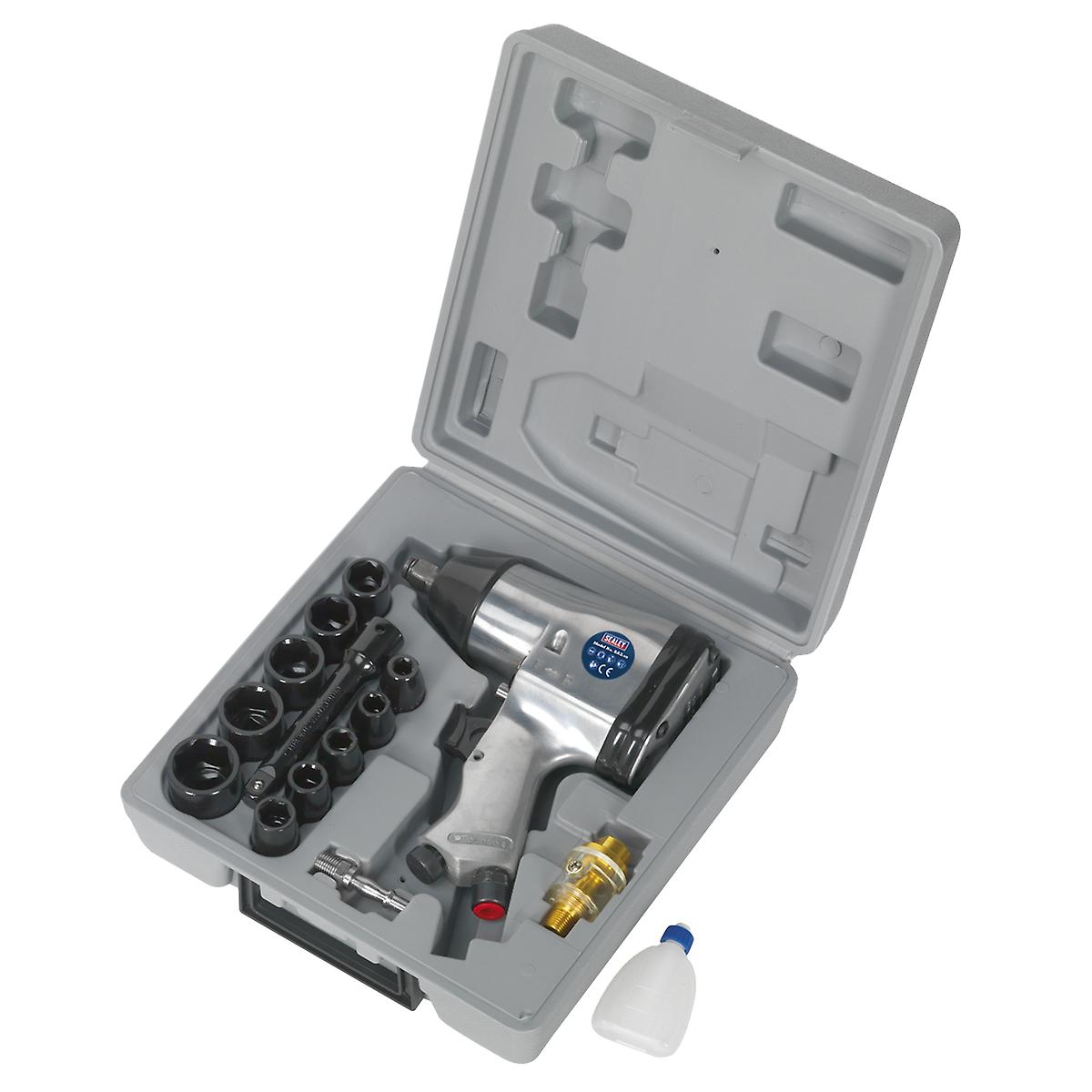 Sealey Sa2/Ts Air Impact Wrench Kit With Sockets 1/2Sq Drive