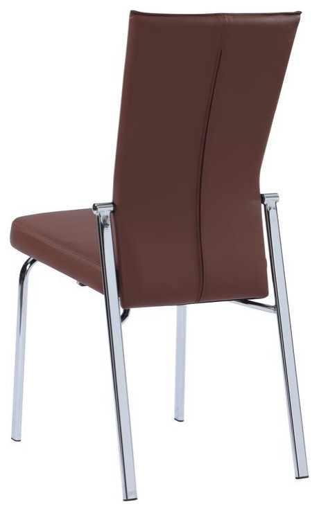 Contemporary Motion Back Side Chair   Set Of 2  Brown   Contemporary   Dining Chairs   by VirVentures  Houzz