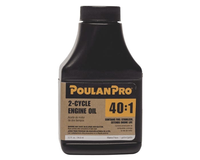 Poulan Pro 2 Cycle Engine Oil Mixture， 3.2 oz. Bottle - 952030260