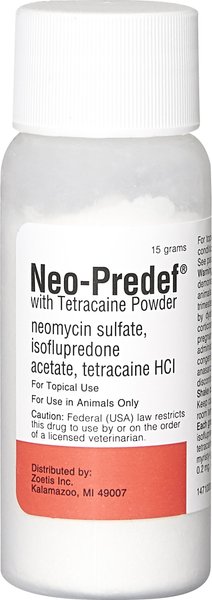 Neo-Predef with Tetracaine Topical Powder for Dogs， Cats and Horses