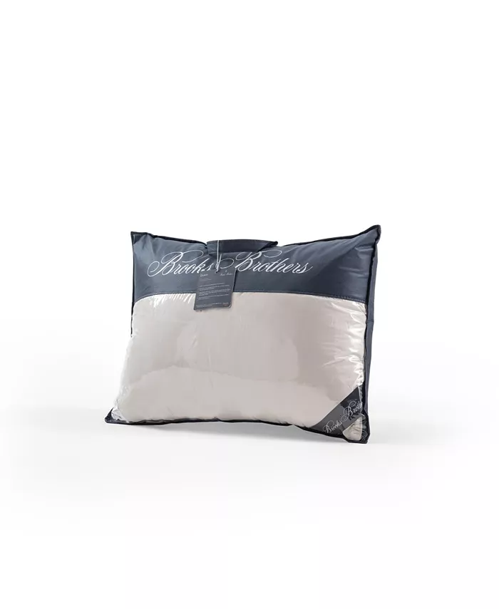 Brooks Brothers Feather Down Cotton Pillow， Queen