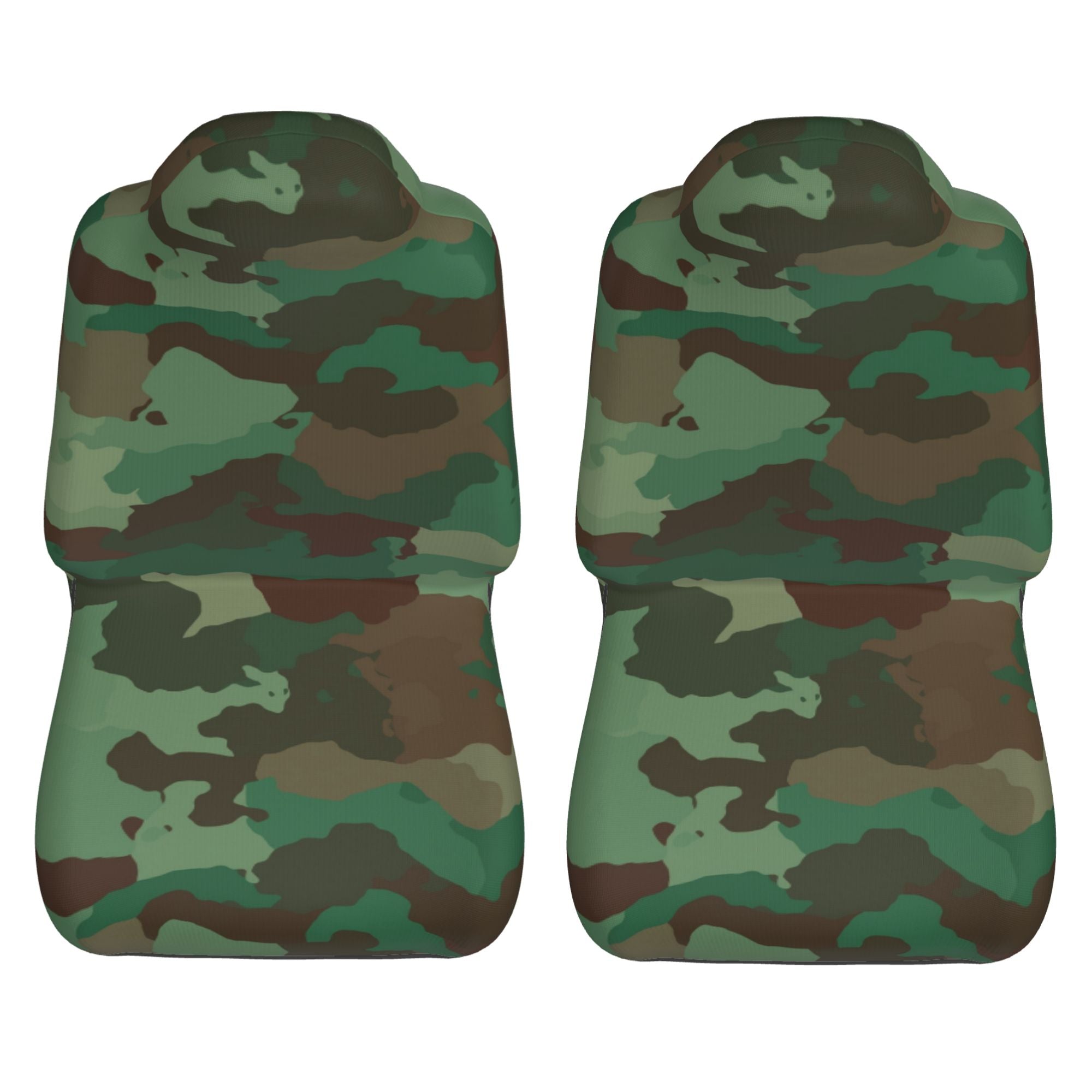 ZICANCN Car Seat Cover Green Camouflage Car Front Seat Covers Protectors ， Automotive Seat Covers for Cars Trucks Suv