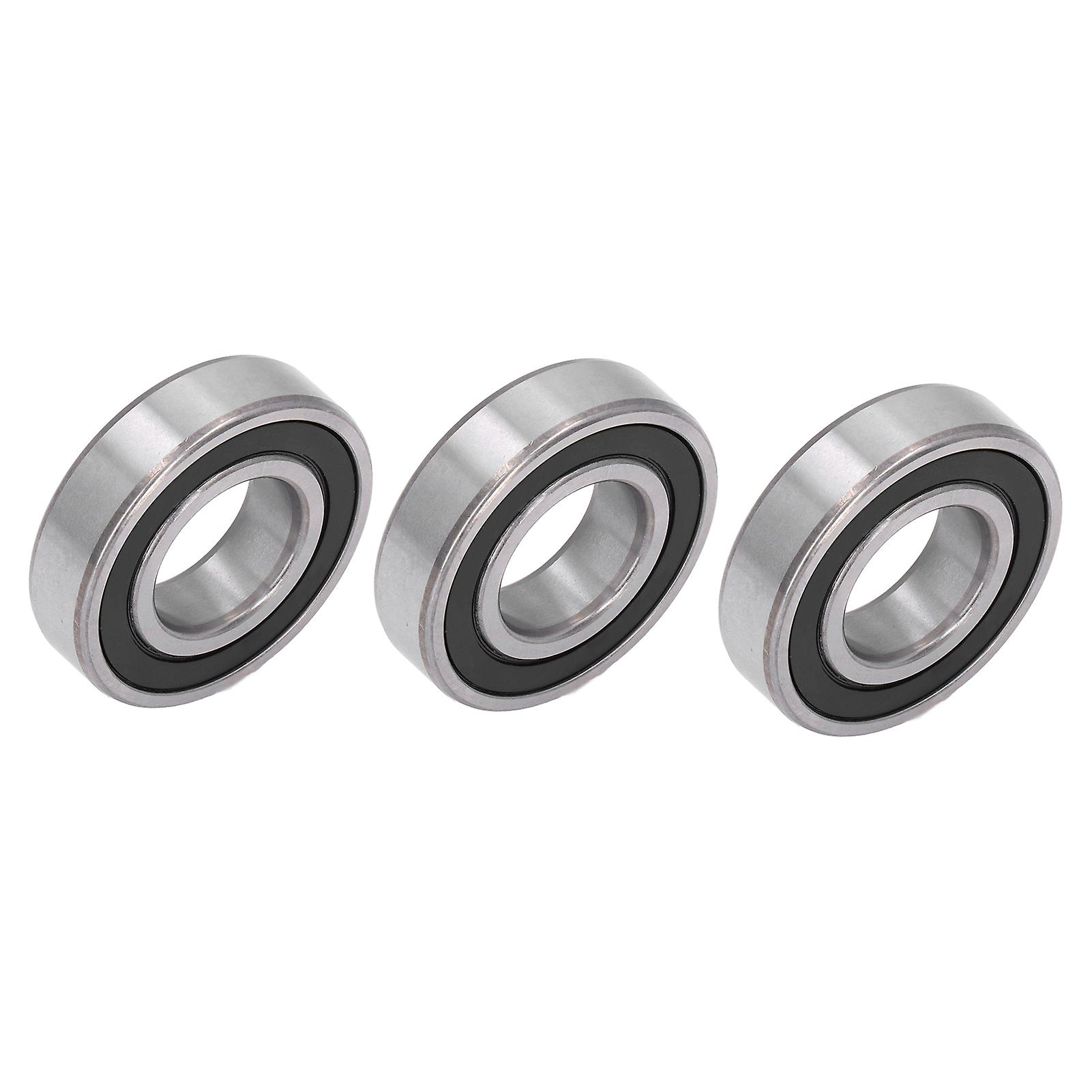 3pcs Deep Groove Ball Bearing Rubber Seal Accessory Set Kit For Equipment Machine6208