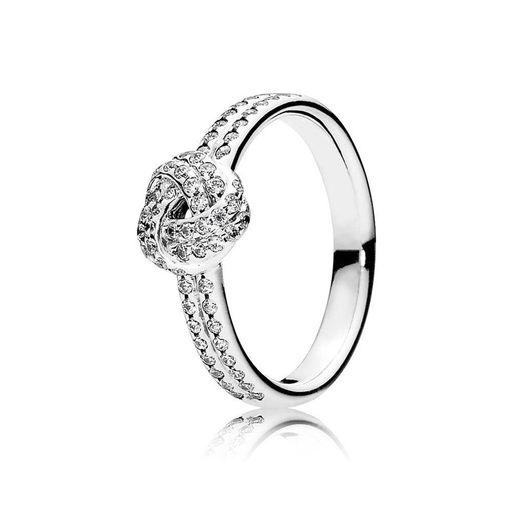 PANDORA  Sparkling Love Knot Ring