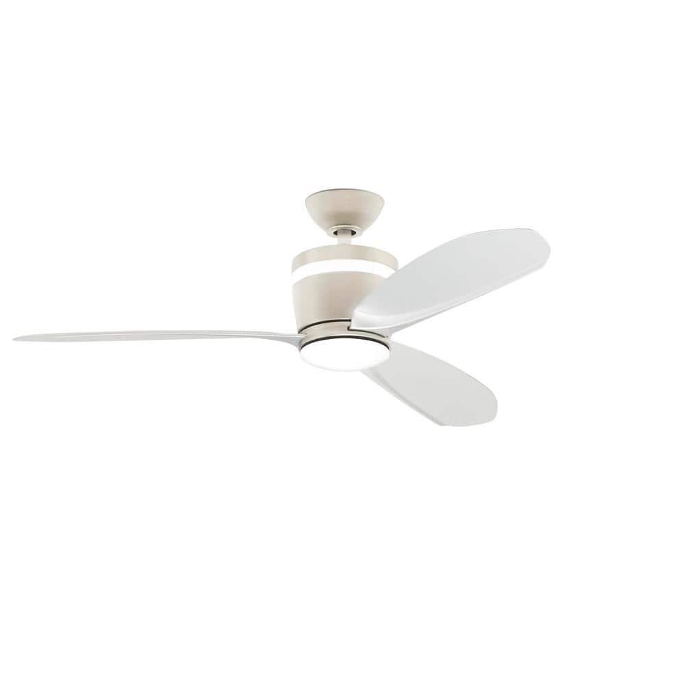 Home Decorators Collection Federigo 48 in Integrated LED Indoor Nickel Ceiling Fan with Light Kit and Remote Control