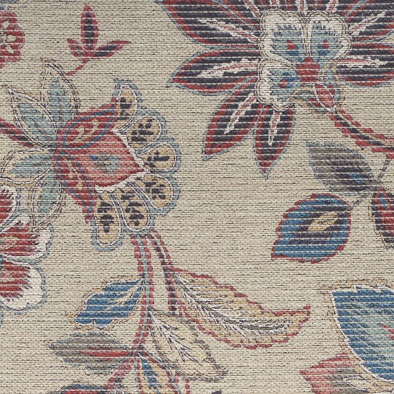 Waverly Washable Floral Area Rug