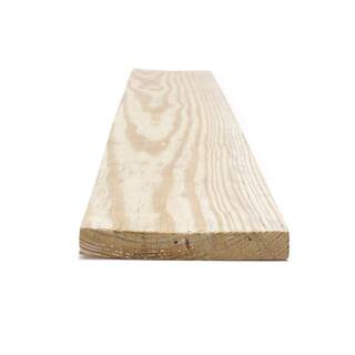 WeatherShield 1 in. x 6 in. x 8 ft. Ground Contact Pressure-Treated Southern Yellow Pine Decking Board 253935