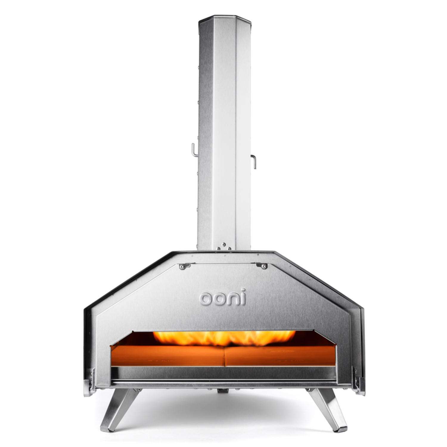 Ooni Pro 16 in. Charcoal/Wood Chunk Outdoor Pizza Oven Silver