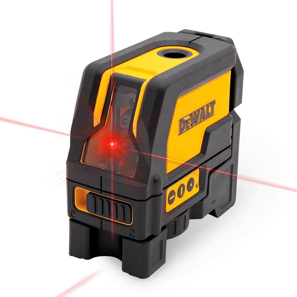 DW 165 ft. Red Self-Leveling Cross-Line and Plumb Spot Laser Level with (3) AAA Batteries  Case DW0822