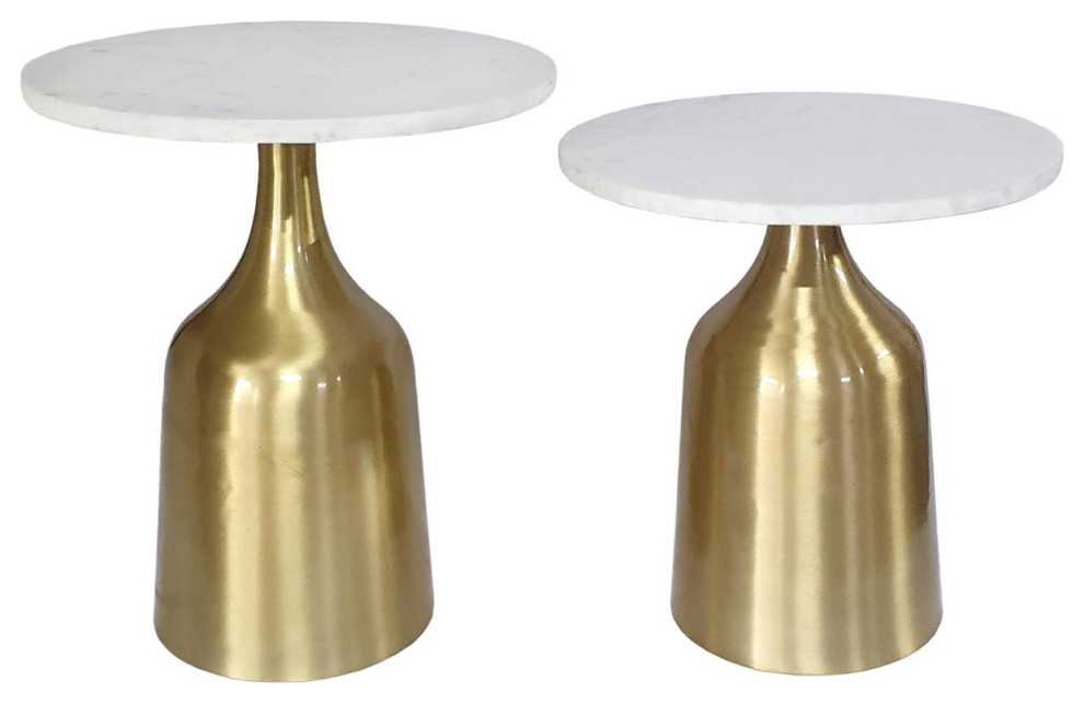 Tahula End or Side Table  Gold   Contemporary   Side Tables And End Tables   by Lighting New York  Houzz