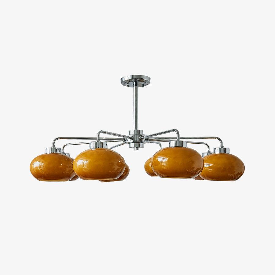 Oval Persimmon Chandelier