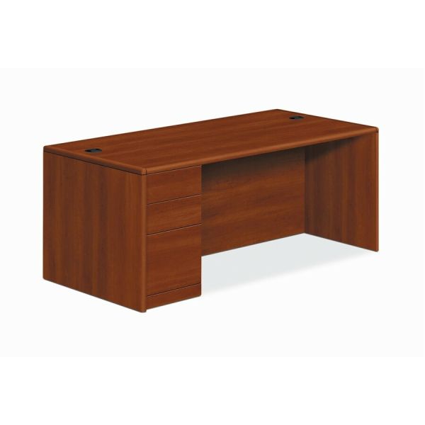 HON 10700 Series Cognac Laminate Desking