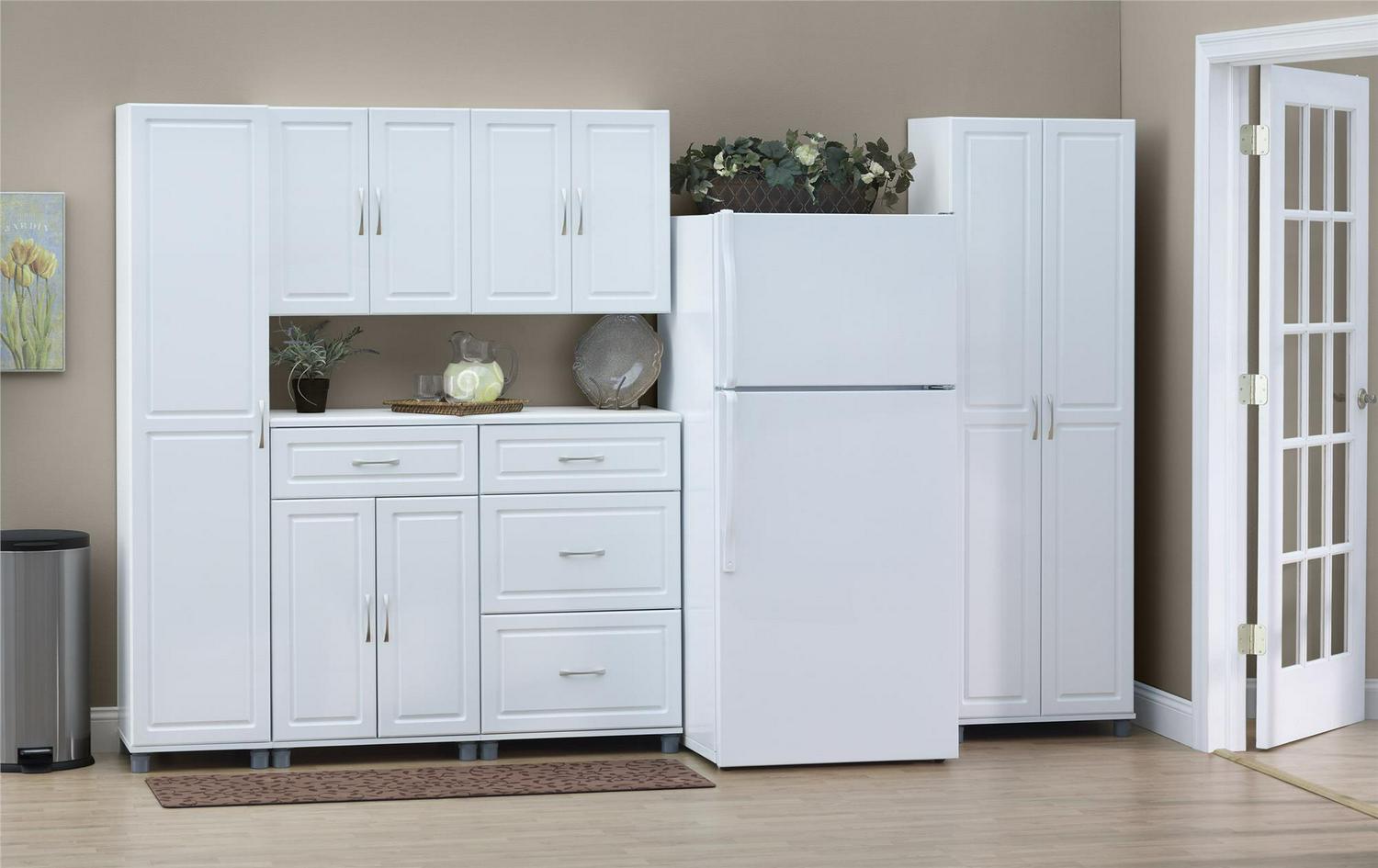 Systembuild Evolution Kendall 24 3 Drawer Base Garage Storage Cabinet， White