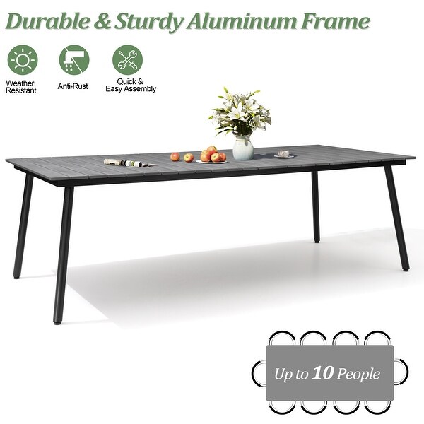 VredHom Outdoor Patio Aluminum Dining Table