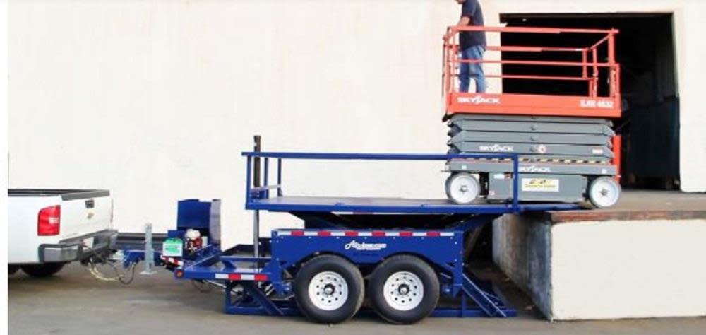 10and#8242; 6 x 6and#8242; 2 Drop Deck and Dock Height Trailer ; 8，000 lb. Cap