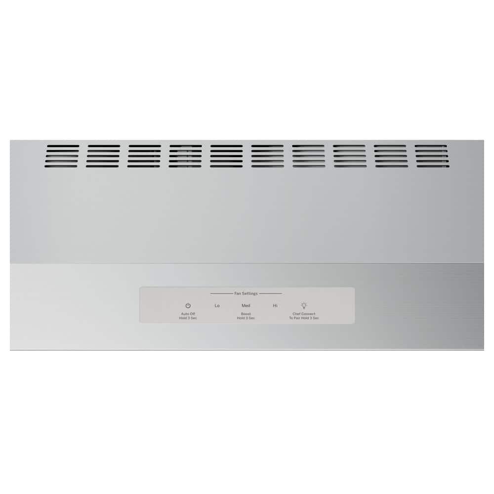 GE Profile Profile 30 in Over the Range Convertible Range Hood with LED Light in Stainless Steel