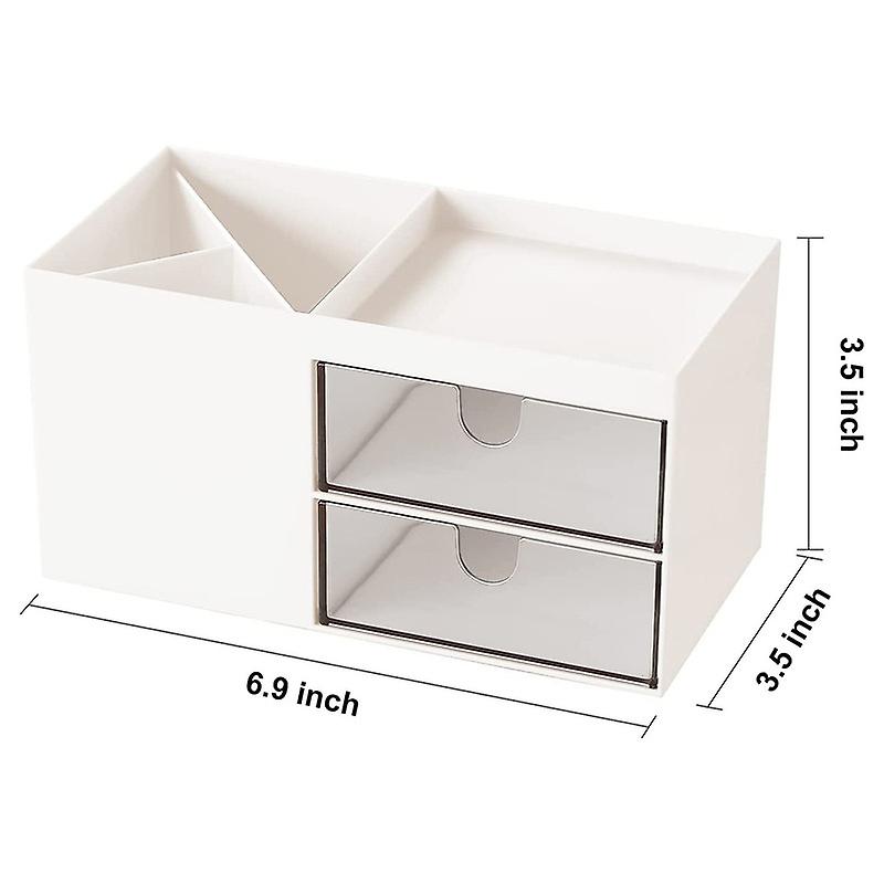 Plastic Desk Organizer Pen Holder and Makeup Organizer for Office School Home