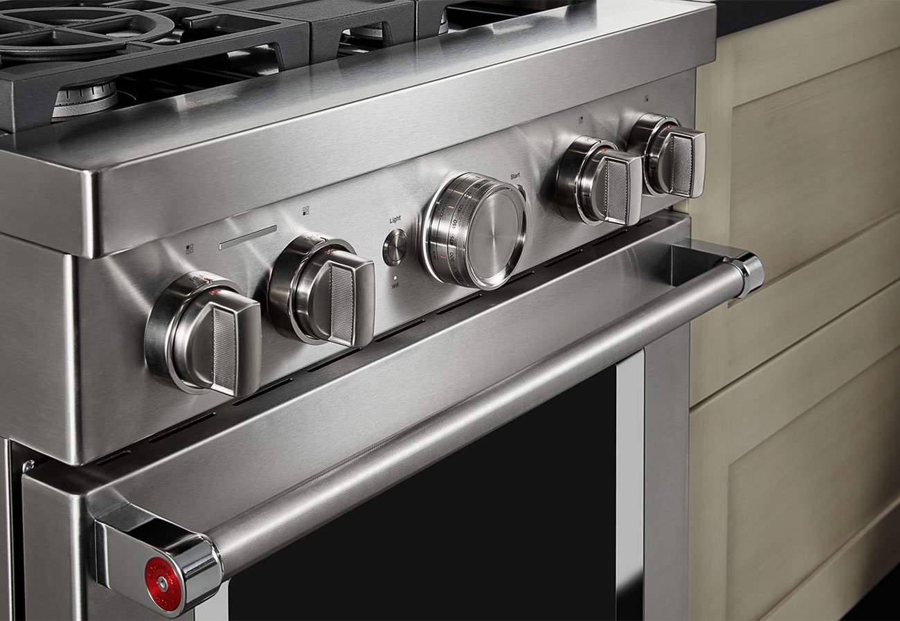 KitchenAid 30'' Stainless Steel Smart Commercial-Style Dual Fuel Range With 4 Burners