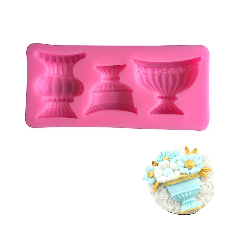 Silicone Cake Mold For Flower Pot， Vase， Flower Bed