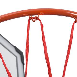 TIRAMISUBEST Portable Basketball Hoop Basketball System with 8 ft. x 10 ft. Height Adjustment and LED Light W540XY57637