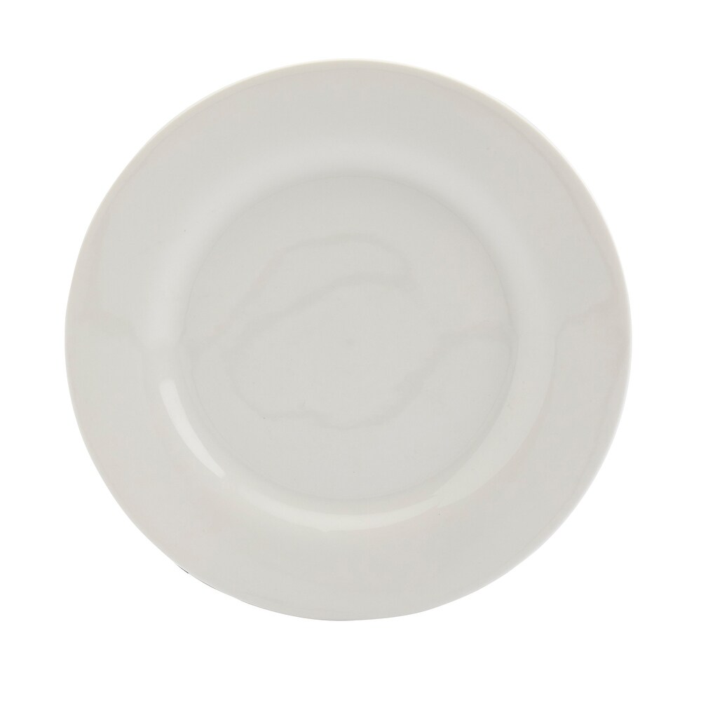 Tabletops Gallery White Porcelain 16 piece Dinnerware Set