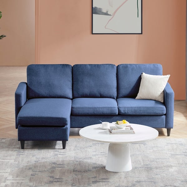 3-Seater Reversible Sectional Sofa Couch with Side Pocket