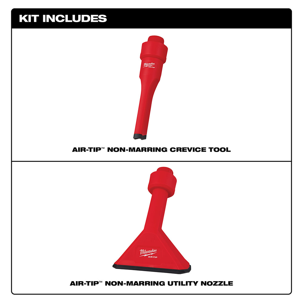 Milwaukee AIR-TIP™ Non-Marring Utility Nozzle Kit ;