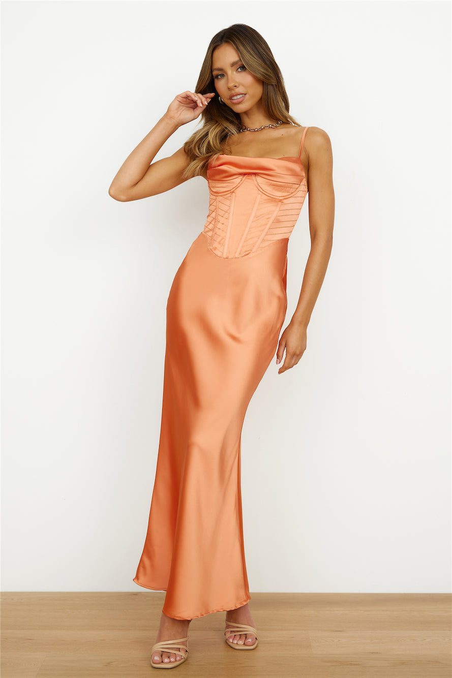 Show Off Girl Maxi Dress Orange