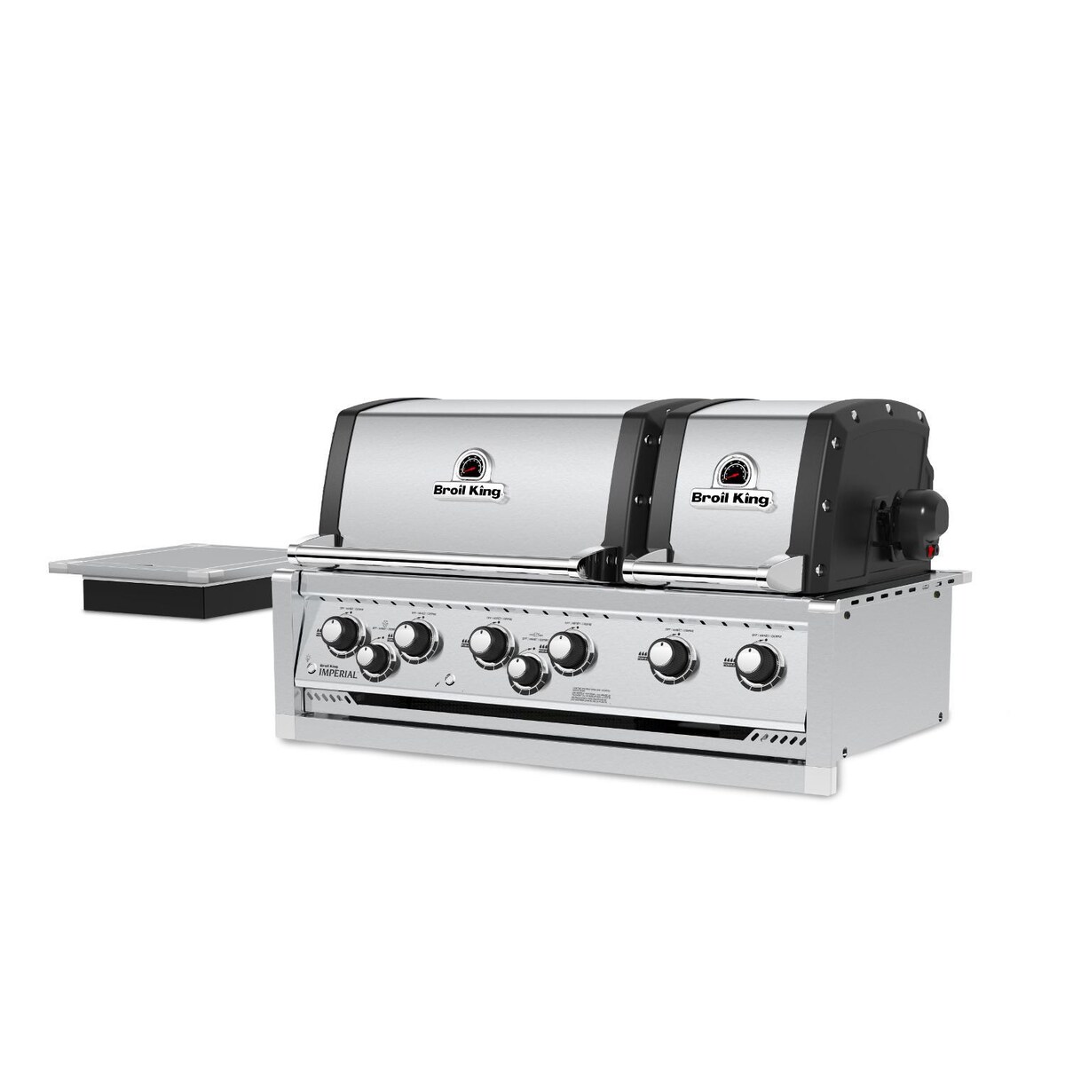 Broil King Imperial S 690i 6-Burner Built-In Propane Gas Grill With Rotisserie and Side Burner