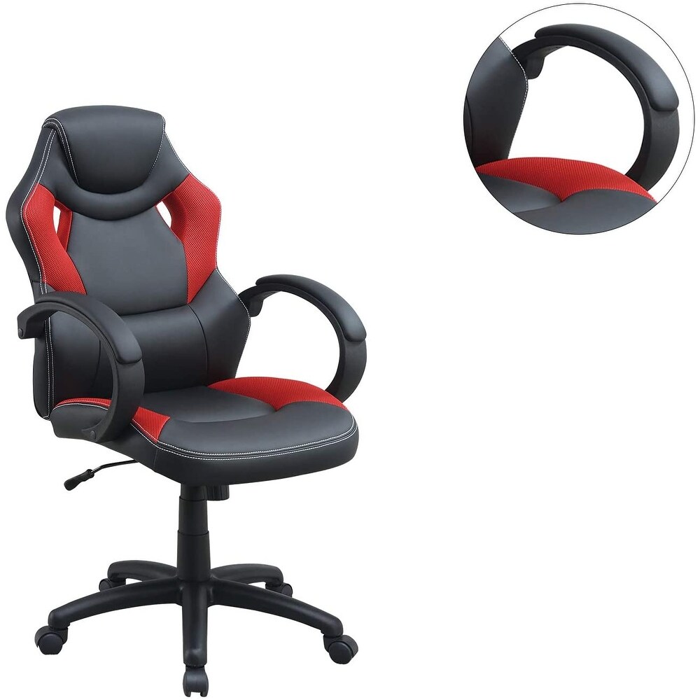 Office Chair Upholstered 1pc Cushioned Comfort Chair Relax Gaming Office