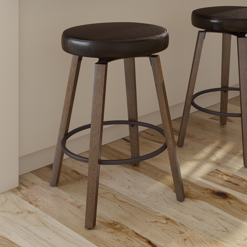 Amisco Walden Swivel Counter and Bar Stool