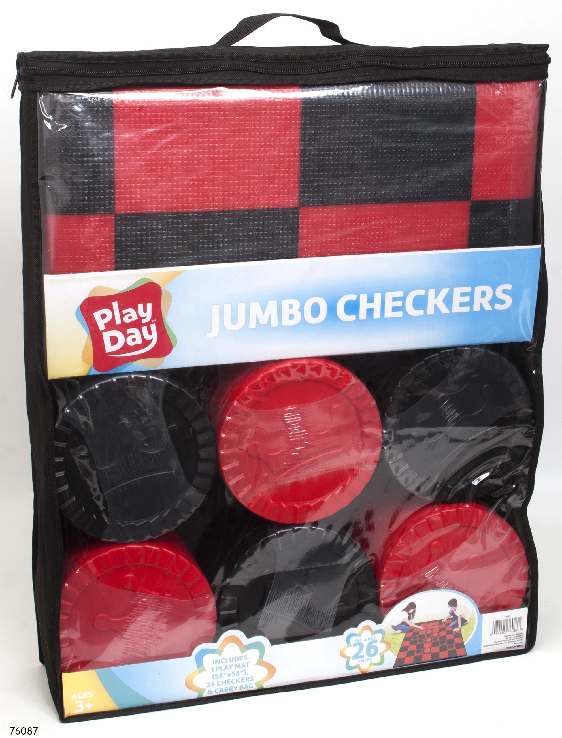 Play Day Jumbo Checkers Play Set