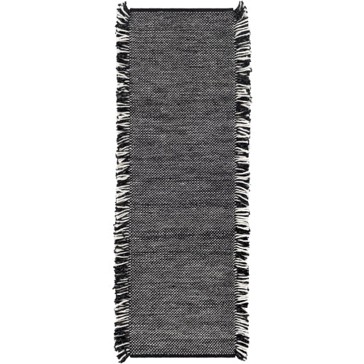 Azalea Indoor/Outdoor Contemporary Black Rug