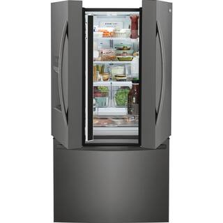 Frigidaire 27.8 Cu. Ft. French Door Refrigerator in Black Stainless Steel FRFS2823AD