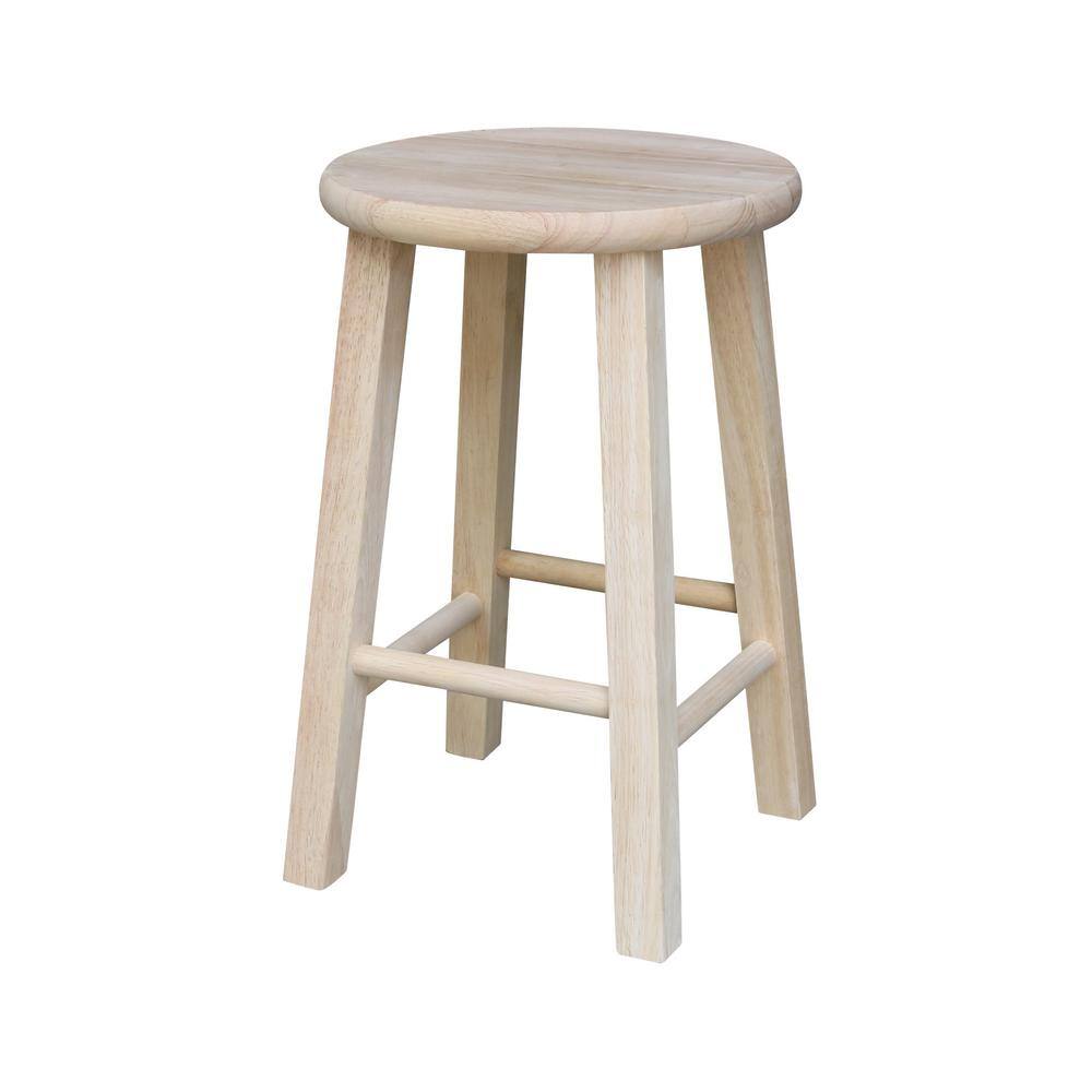 International Concepts 18 in. Unfinished Wood Bar Stool 1S-518