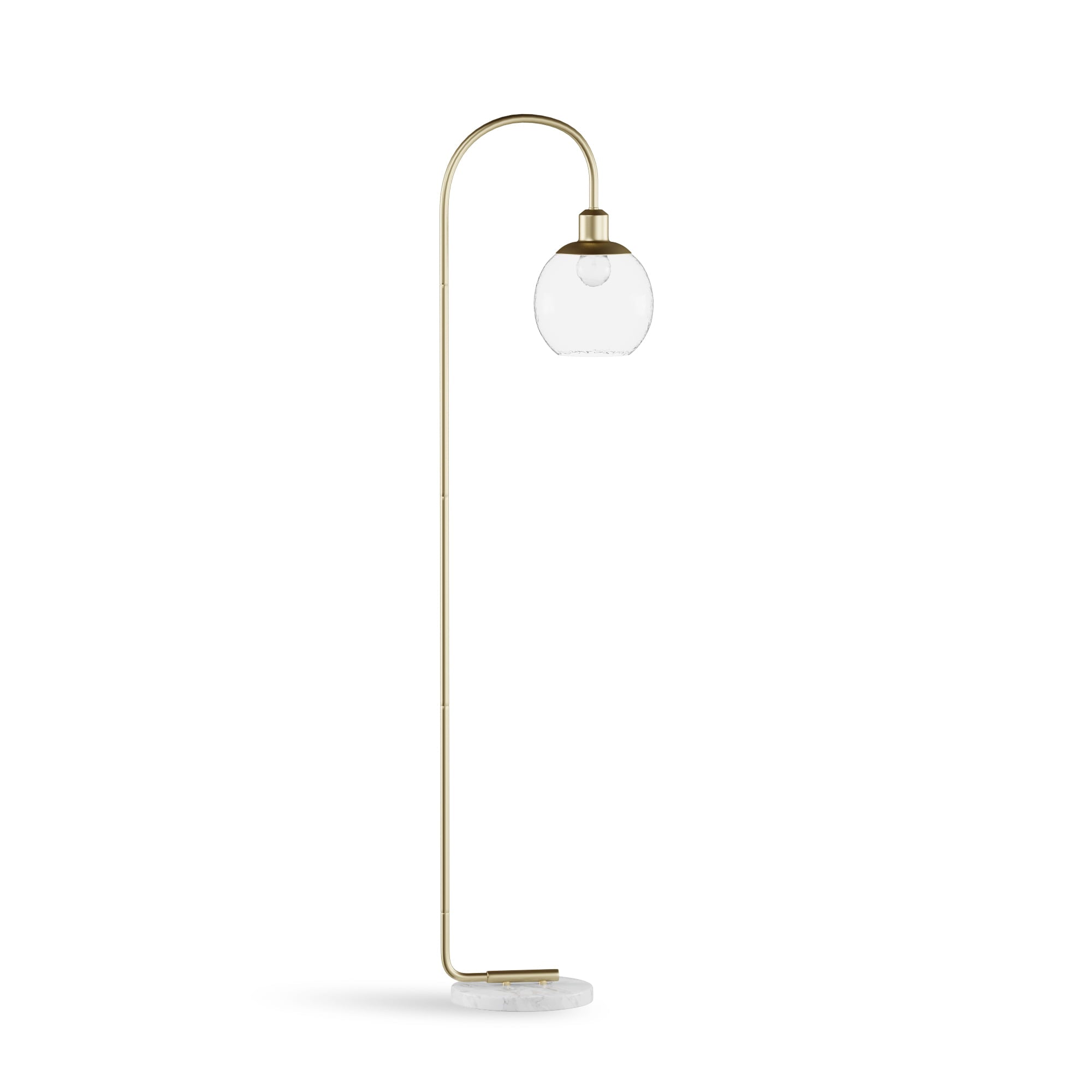 Better Home & Gardens Metal Floor Lamp, Brushed Brass