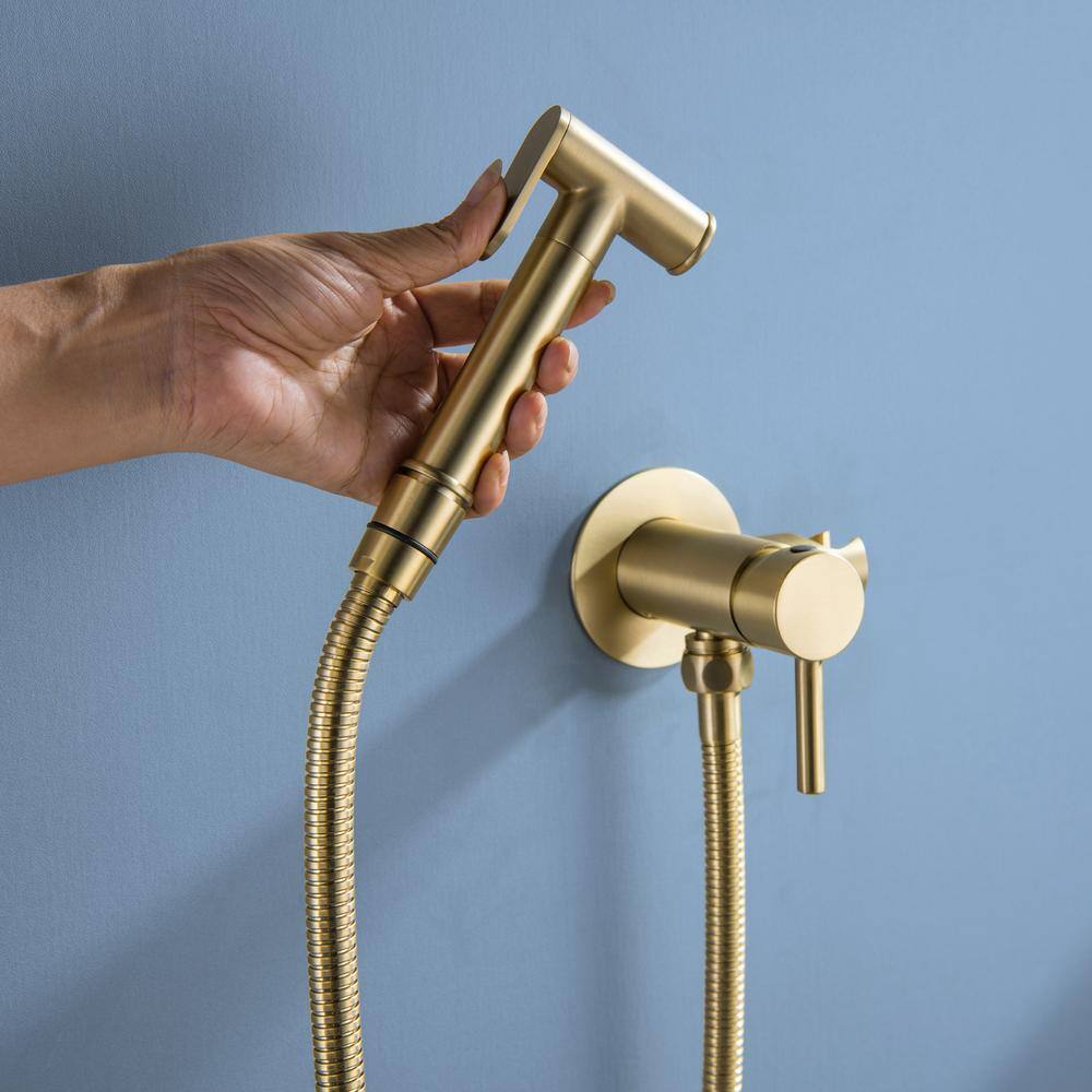 Nestfair Non- Electric Bidet Attachment in. Brushed Gold SMD6027G