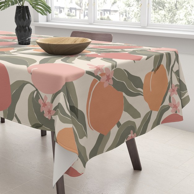 Cuss Yeah Designs Abstract Peaches Tablecloth Deny Designs