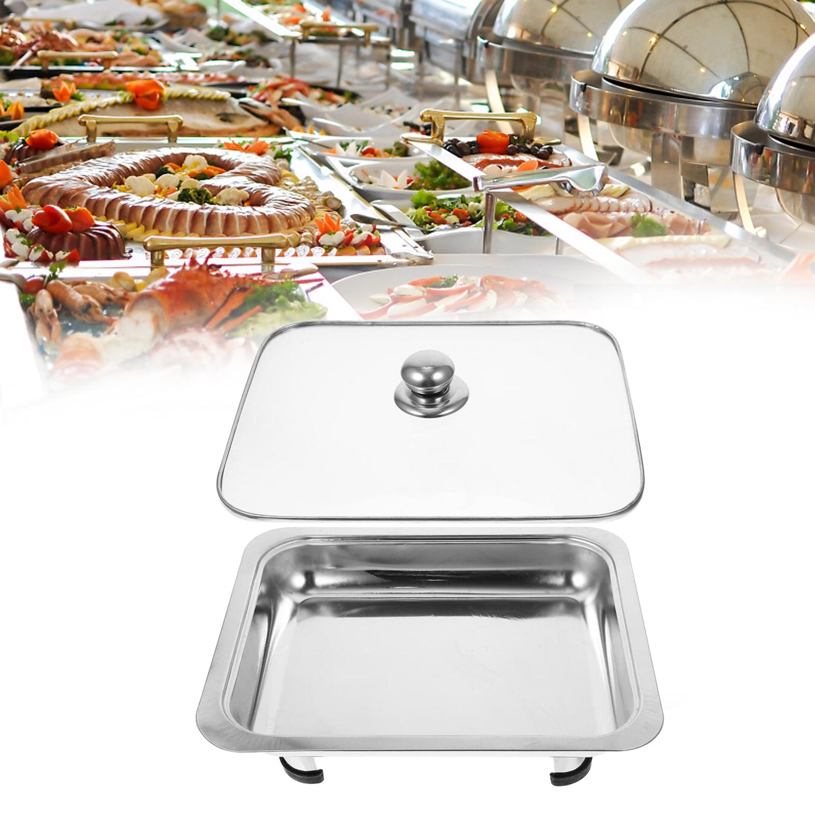 Buffet Dish Tray Buffet Server Chafing Dish for Entertaining Wedding Banquet straight