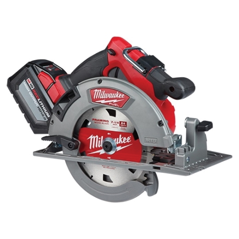 Milwaukee 2732-21HD Circular Saw Kit， Battery Included， 18 V， 12 Ah， 7-1/4 in Dia Blade， 50 deg Bevel